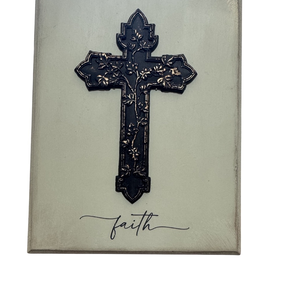 Rustic Faith Cross Wall Decor Farmhouse - Picture 3 of 5